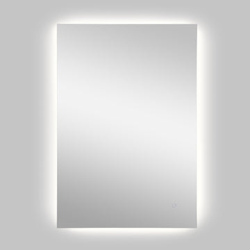 Nora Rectangular Frameless Anti-Fog Aluminum Back-lit Tri-color LED Bathroom Vanity Mirror with Smart Touch Control - JONATHAN Y